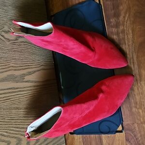 Red Heel Booties, sz 40(US 9.5), by RainBowCat